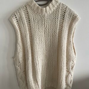 Zara slouchy pullover knit vest